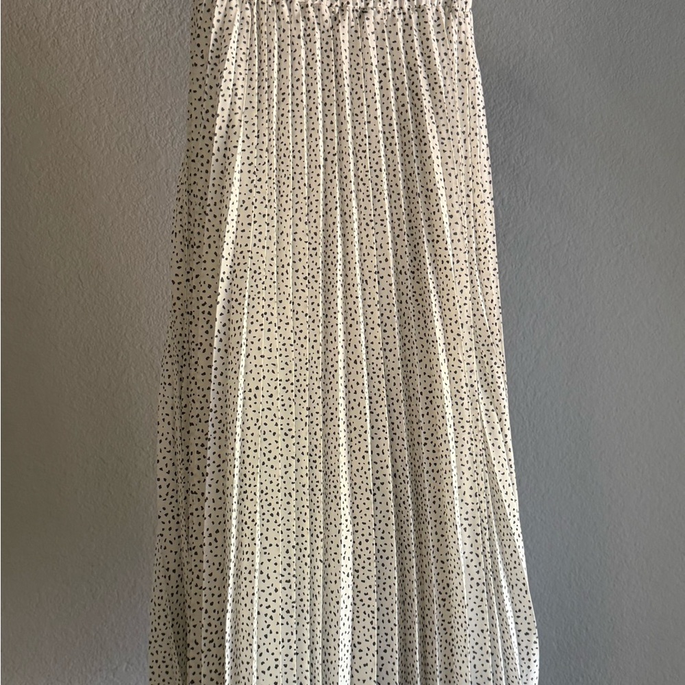 A New Day Cream Pleated Maxi Skirt for Cocktail